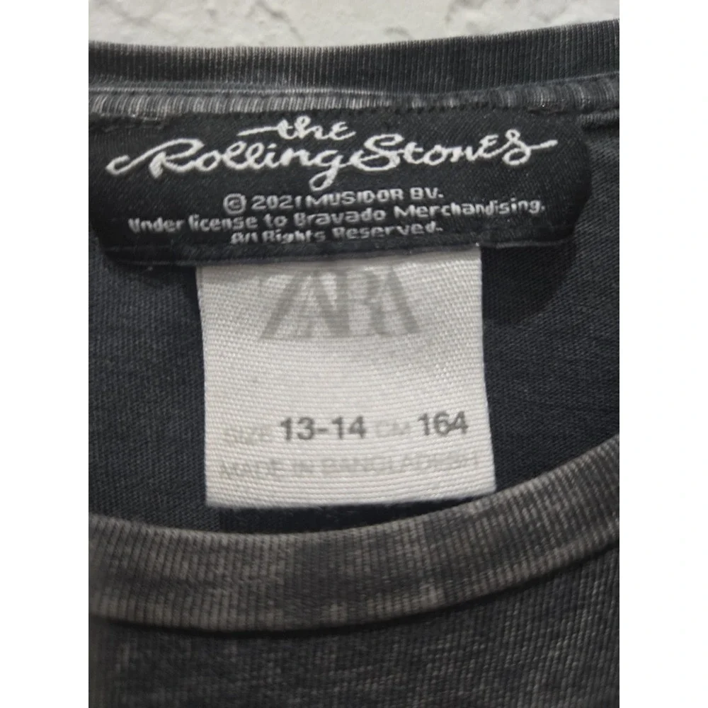 Zara girls Rolling Stones tee‎